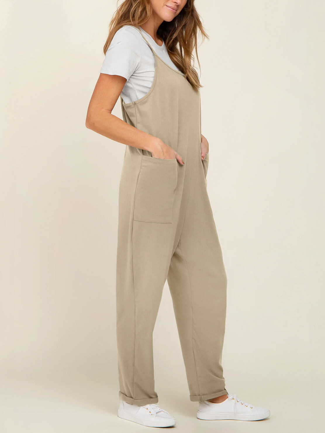 Baby Bump Oversized Jumpsuit - Maternity & Postpartum