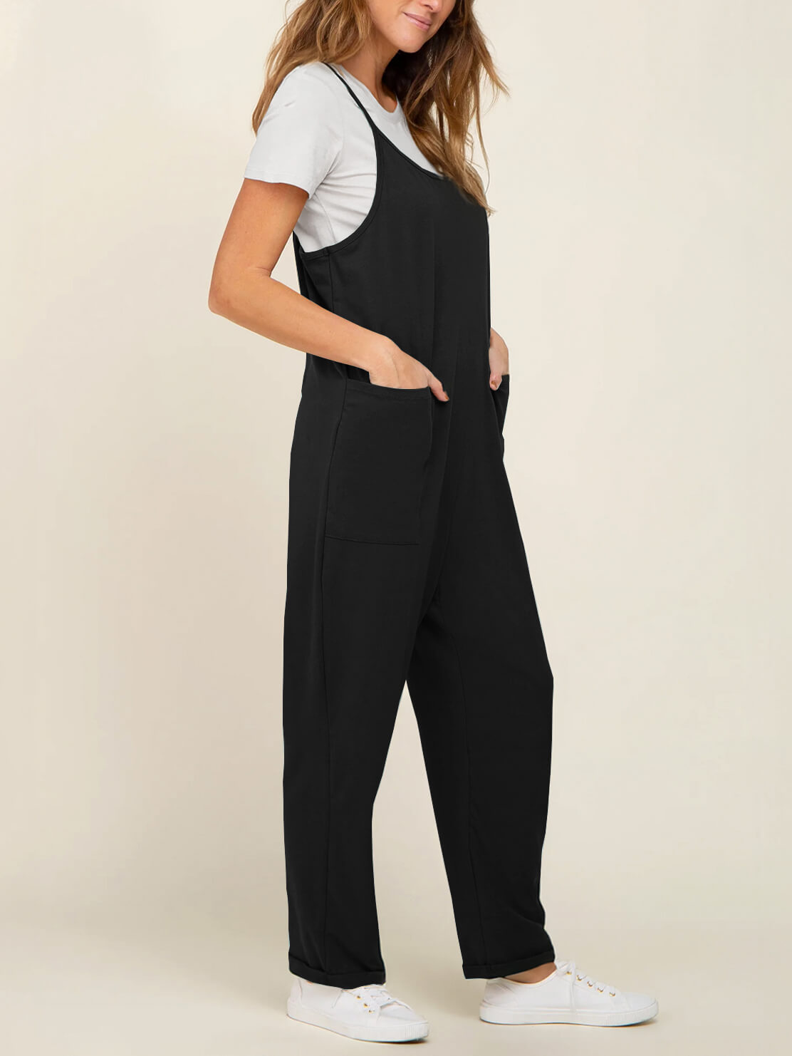 Baby Bump Oversized Jumpsuit - Maternity & Postpartum