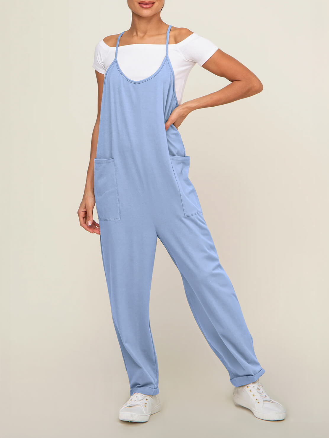 Baby Bump Oversized Jumpsuit - Maternity & Postpartum