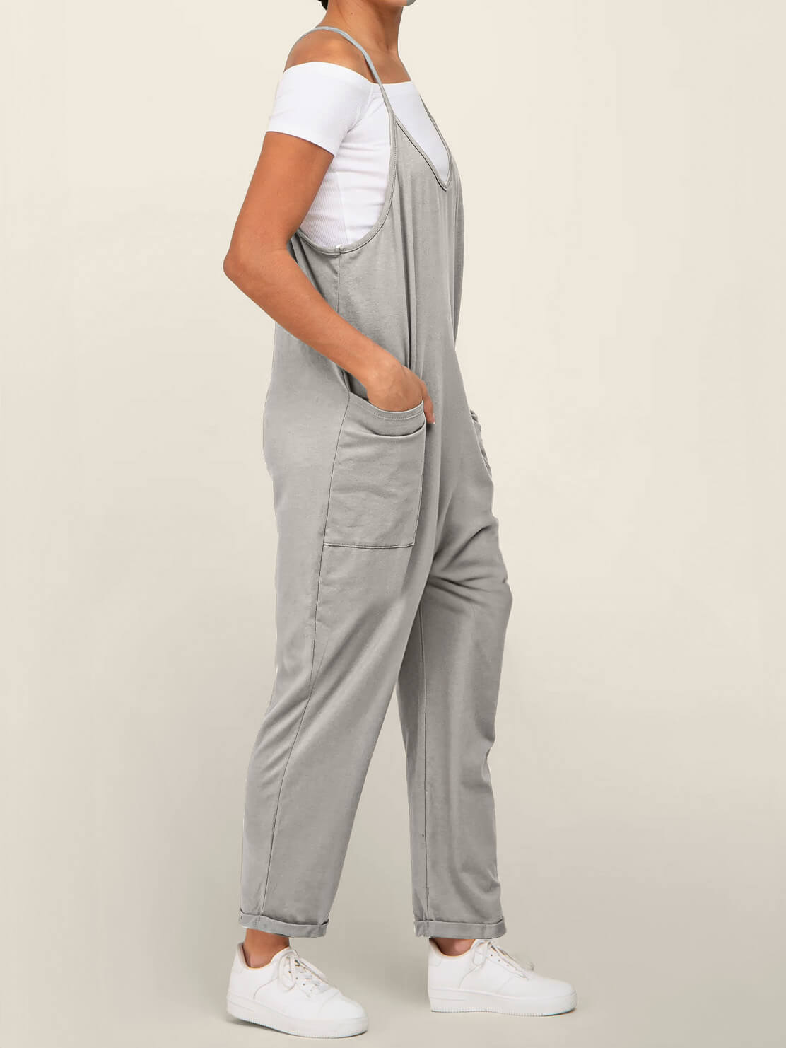 Baby Bump Oversized Jumpsuit - Maternity & Postpartum