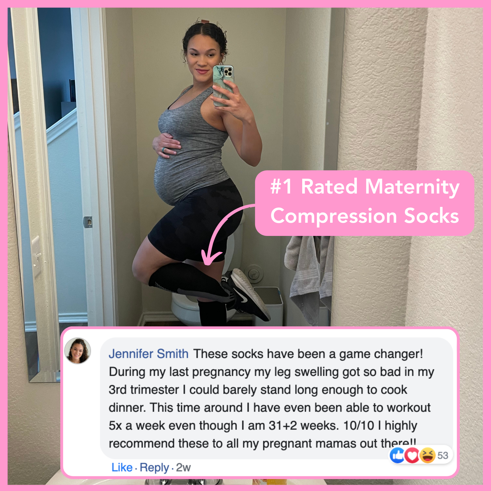 Baby Bump Compression Socks