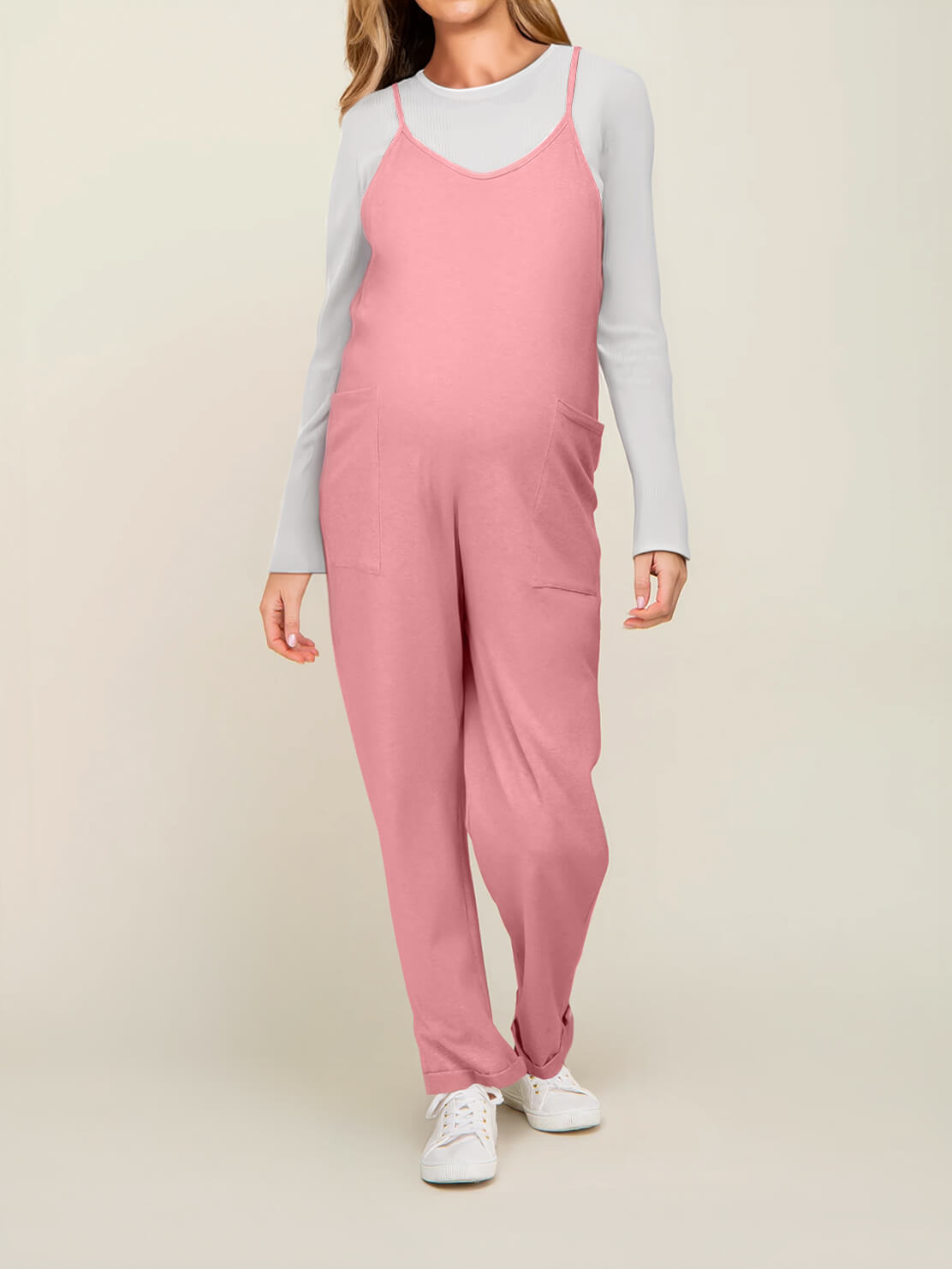 Baby Bump Oversized Jumpsuit - Maternity & Postpartum