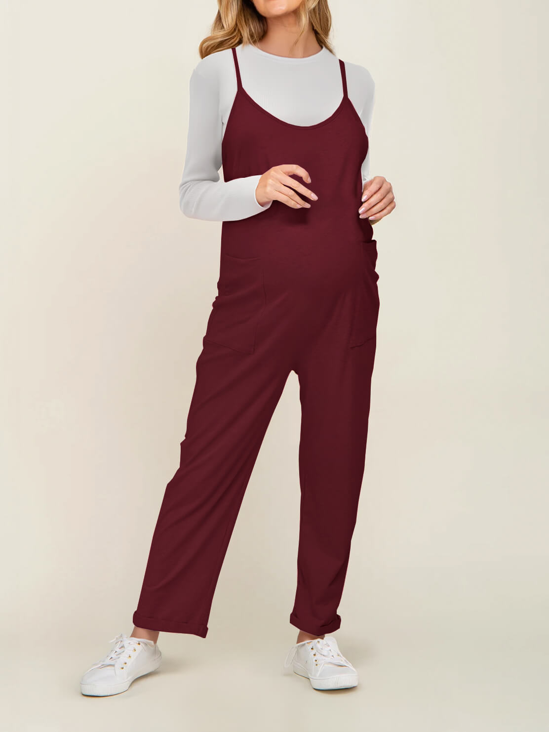 Baby Bump Oversized Jumpsuit - Maternity & Postpartum