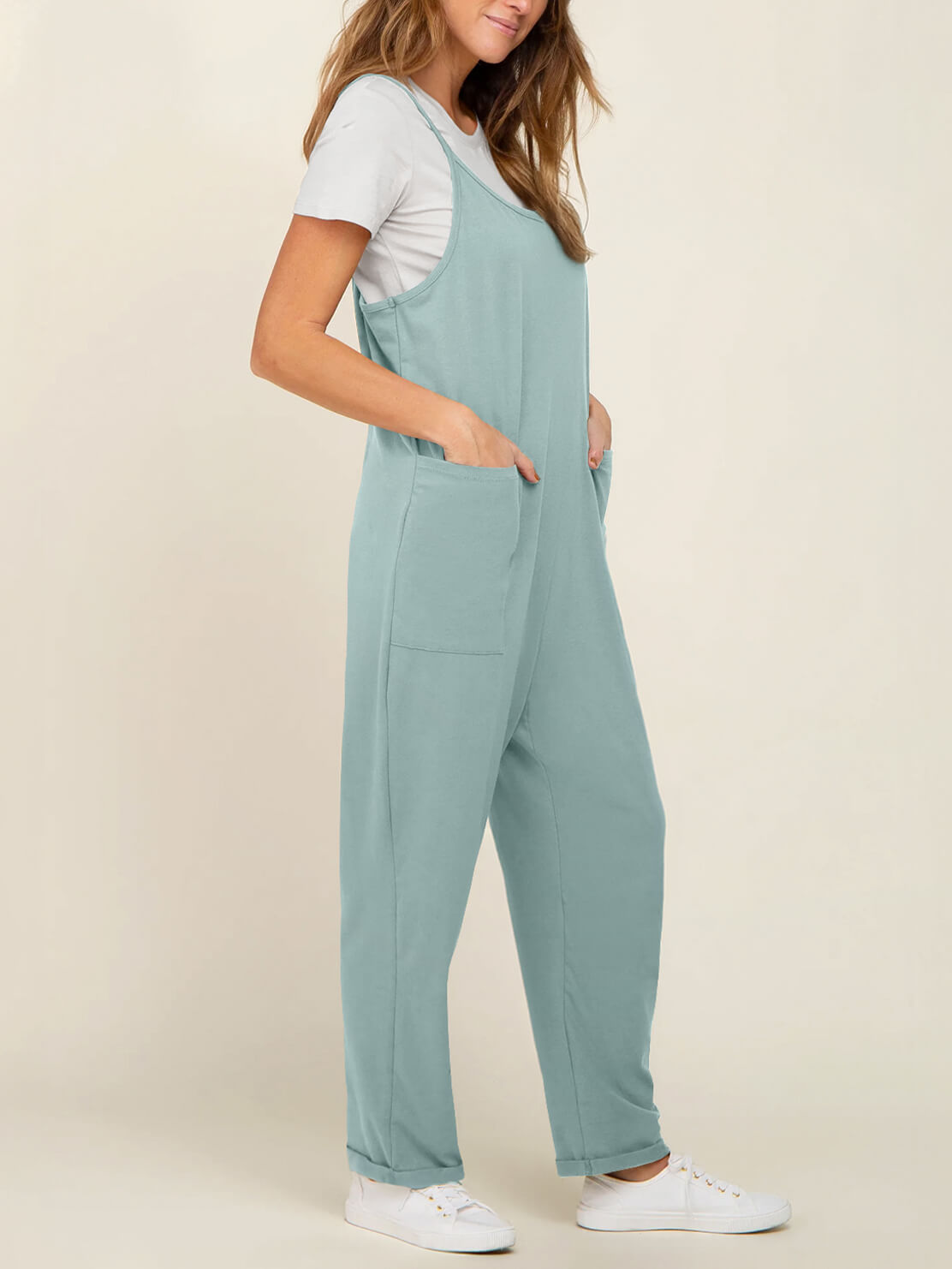 Baby Bump Oversized Jumpsuit - Maternity & Postpartum